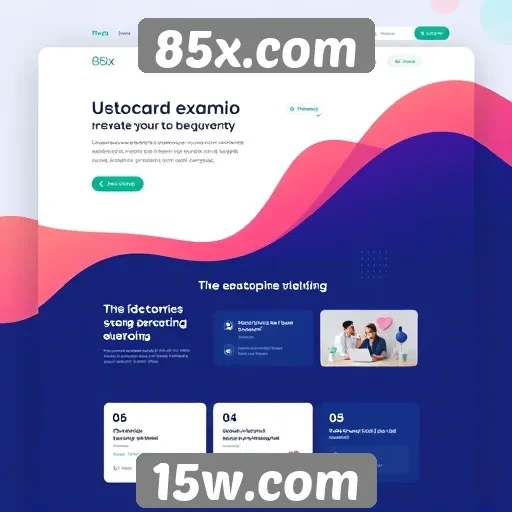 Interface do usuário do 85x.com é intuitiva e acessível